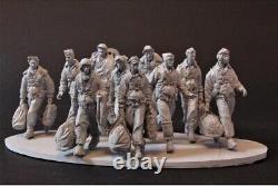 1/32 Scale Unpainted Resin Model WWII US SOLDIER GK Unassembled War Figure Kit