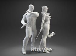 Daredevil Elektra 3D printing Model Kit Figure Unpainted Unassembled Resin GK