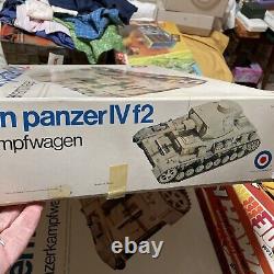 Entex 1/15 Big Scale German Panzer IV f2 Tank Plastic Model Kit New