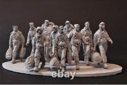 Resin Model Figure WWII SOLDIER Set 1/32 Unpainted Unassembled 10 figure Kit