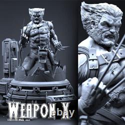 Wolverine 1/8 3D Printing Model Kit Unpainted Unassembled 22cm GK 5 Heads
